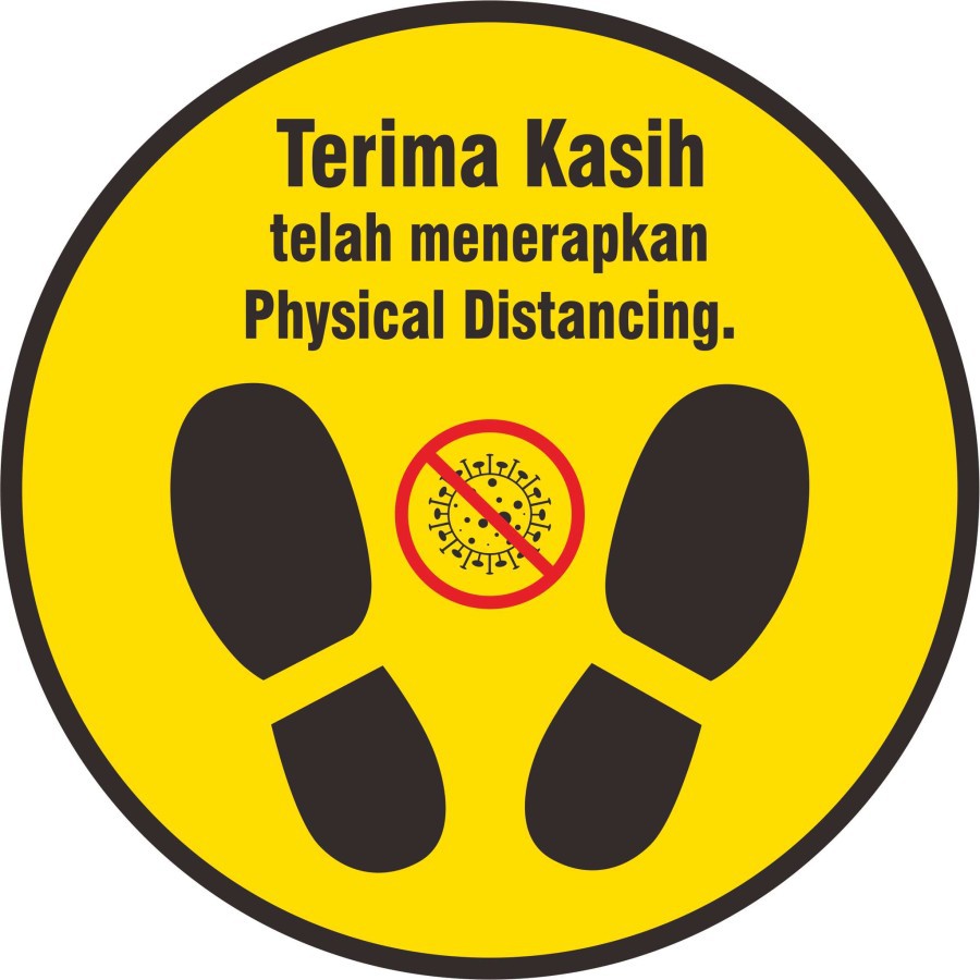 

STIKER JAGA JARAK PHYSICAL DISTANCING LANTAI