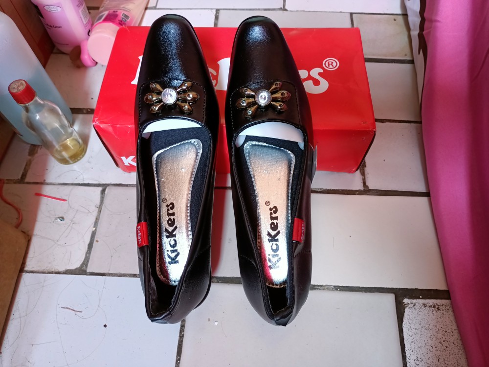 Sepatu Pantofel D21 2 Kantor Cewek Wanita Karir Termurah Kulit Sintetis Terlaris