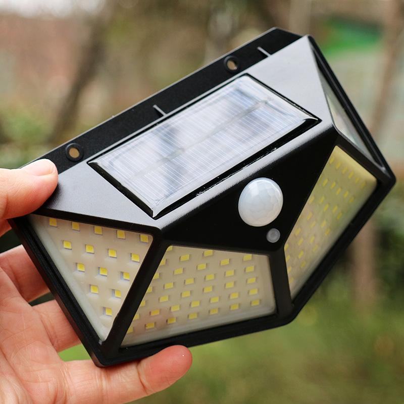 [WS] Lampu Taman Tenaga Surya 100LED Sensor Light LED Solar Lamp / Solar Tembok Tenaga Matahari