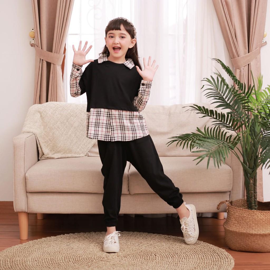 BEFAST - ZTL OOTD Setelan Anak YOONA / set anak shelina / Setelan Terbaru Anak-Anak Perempuan / Pakaian Anak Jalan-Jalan / Oneset Casual Anak / Set Atasan Lengan Panjang+Celana Panjang / Oneset Terlaris / Termuraj