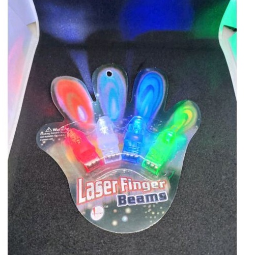 3 karunia mainan laser lampu senter jari isi 4 pcs
