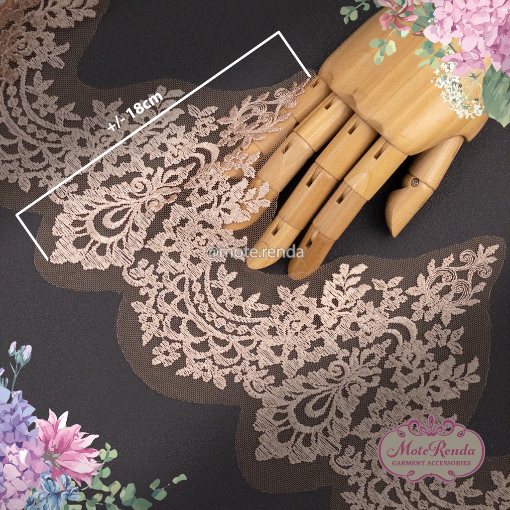 Renda lace premium (harga per 50cm), kode 5LKB1802