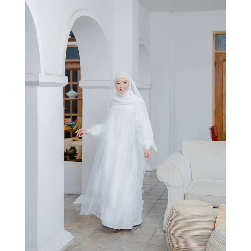 ZOYYA Dress Pesta Tille Renda / Long Dress Brukat / Dress Muslim / Dress Kondangan