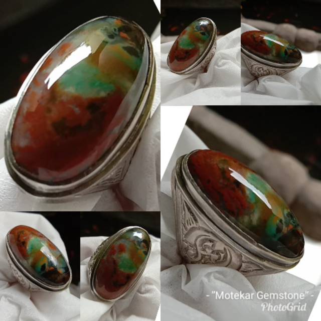 PW garut edong kristal galian lawas emban silver ring 9