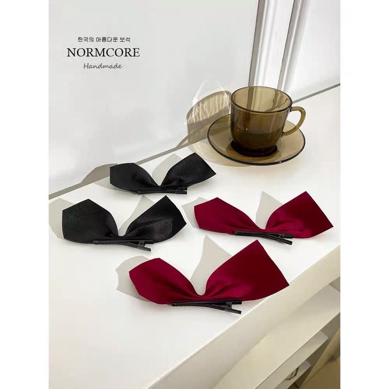 Lm boutique~ JEPIT JISOO RIBBON per pasang