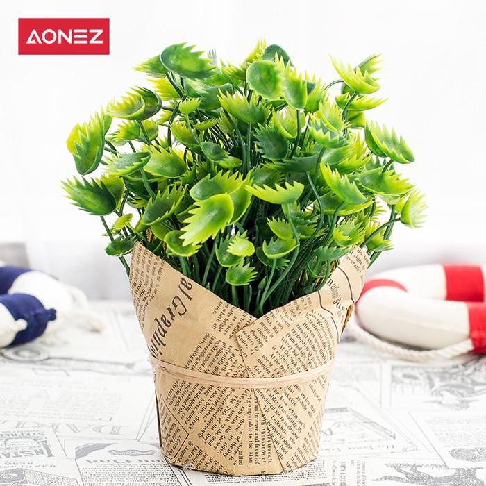 AONEZ Artificial Flower Bunga hias Bunga Palsu Rumput Simulasi - Three