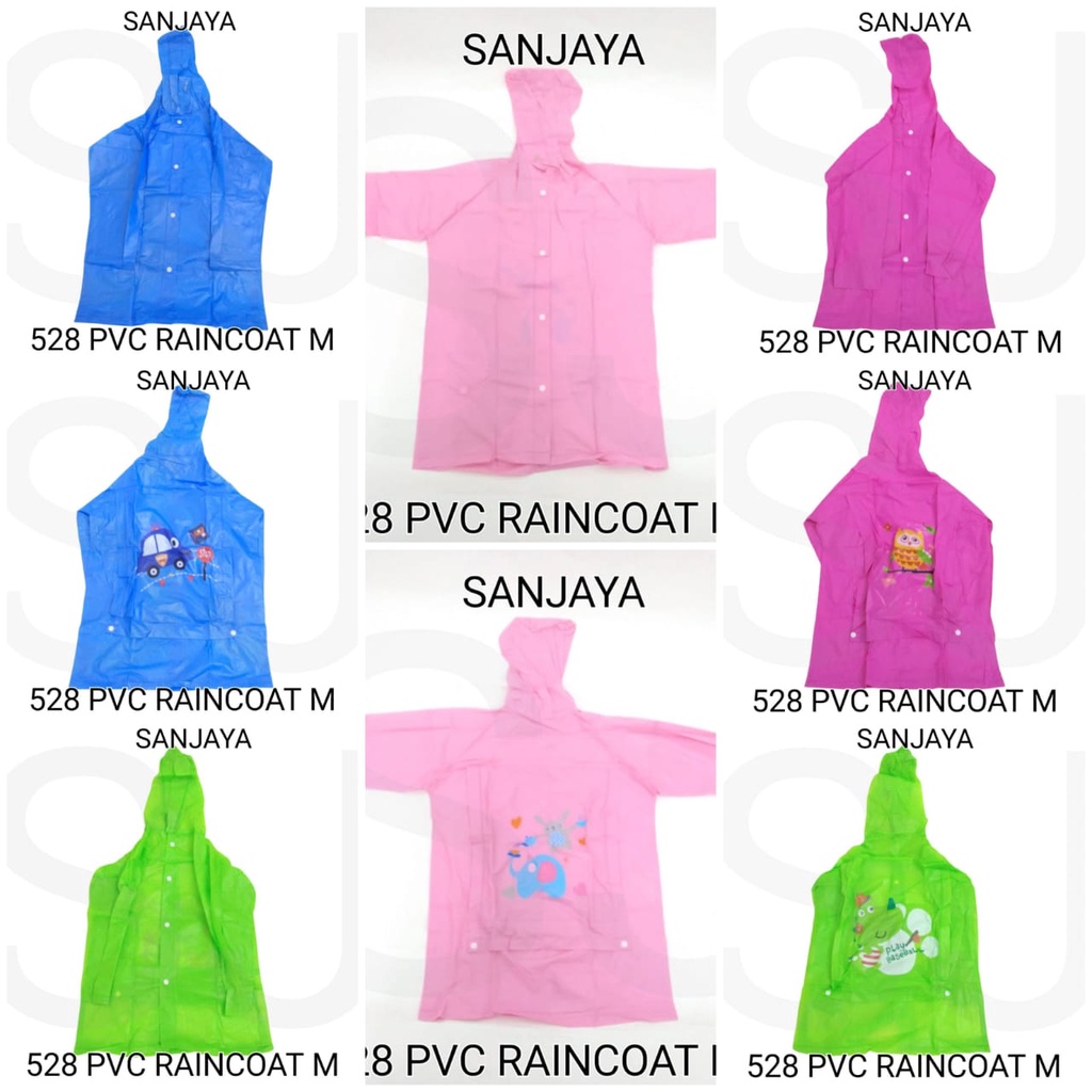 JAS HUJAN / JAS HUJAN WARNA / MANTOL / JAS HUJAN ANAK ANAK / RAINCOAT / 528 PVC RAINCOAT