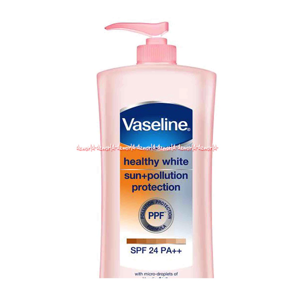 Vaseline Healthy White 400ml Sun Pollution SPF 24 UVA &amp; UVB Protection PA++ Droppet