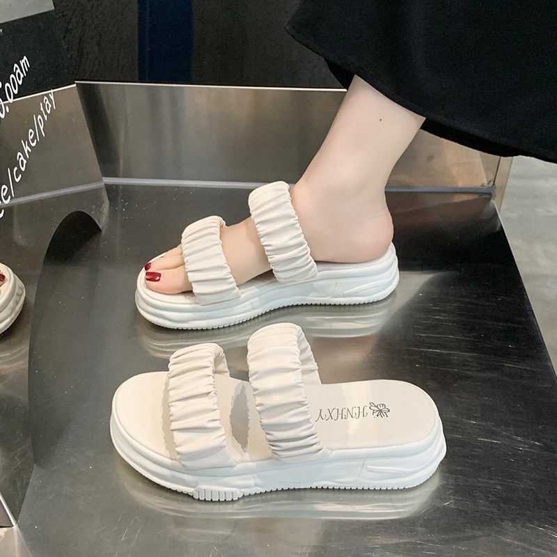 TBIG [COD] Sandal Slop Wanita Nami Import Korea Style Santai Wanita Remaja