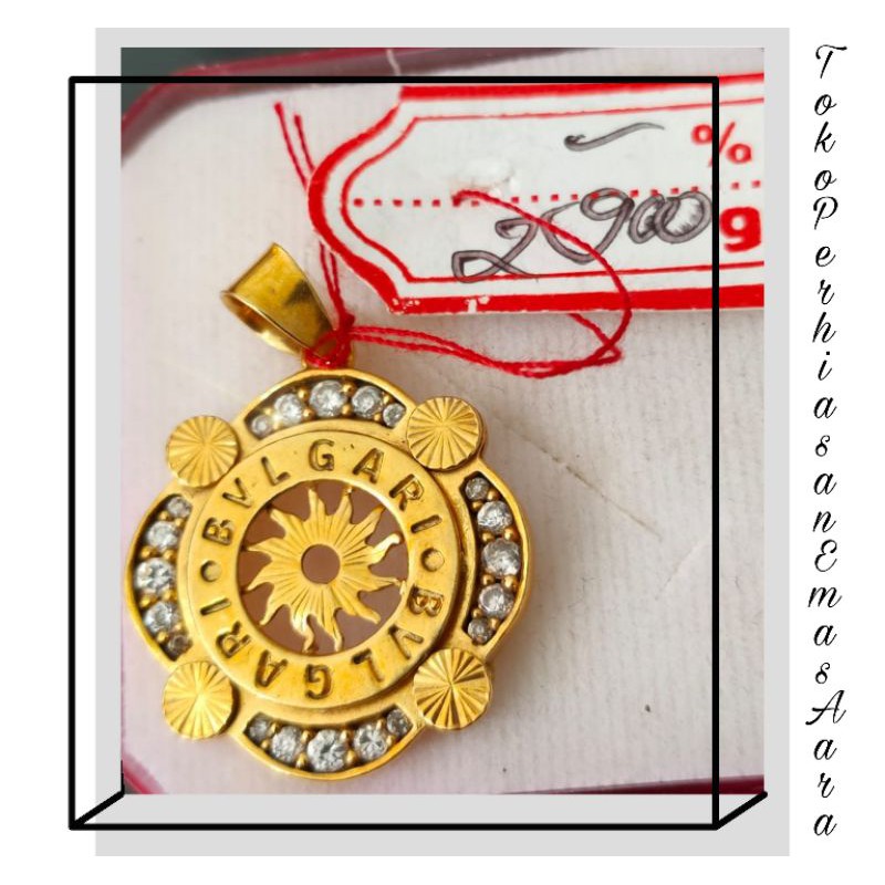 Liontin Emas 375 Bvlgari Permata