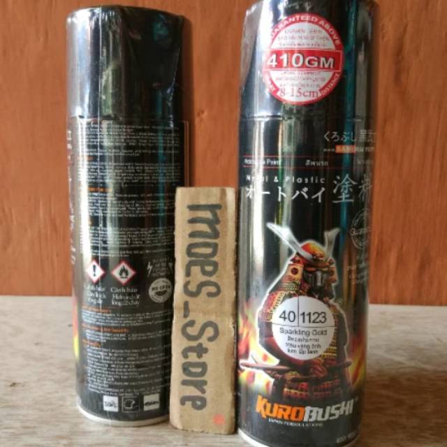 Pilok cat semprot samurai warna sparkling gold