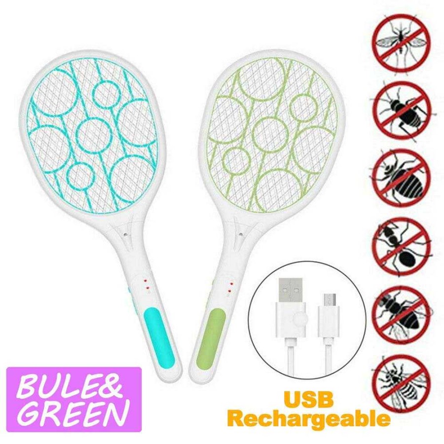 Raket Nyamuk Mosquito Racket USB Rechargeable Lightning LY-098