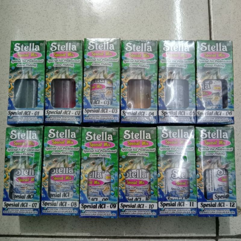 ESSEN STELLA 30ML (SPECIAL MIX ACI) 01-17 UMPAN PANCING TERLARIS KONSENTRAT PEWANGI UNTUK IKAN BERNAFSU MAKAN PERANGSANG IKAN TERLARIS