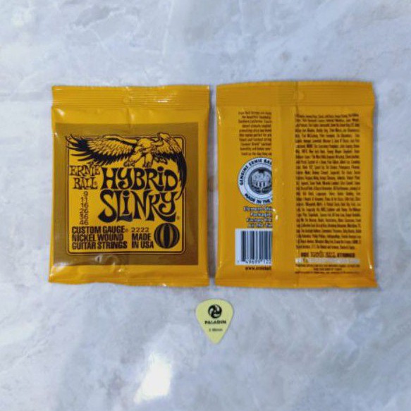 senar gitar ernieball eletrik 09 hybrit slinky 1set senar guitar Ernie ball elektrik 09