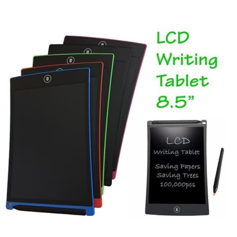 (BiSA COD) LCD Drawing Writing Tablet  8.5 Inch Mainan Papan Tulis Hapus Board Digital Pad Edukasi Pen Gambar