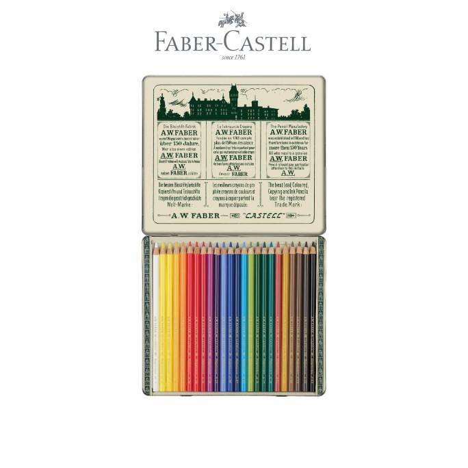 

PERALATAN MENGGAMBAR FABER-CASTELL POLYCHROMOS COLOUR PENCIL 111TH ANNIVERSARY TIN OF 24 PERALATAN