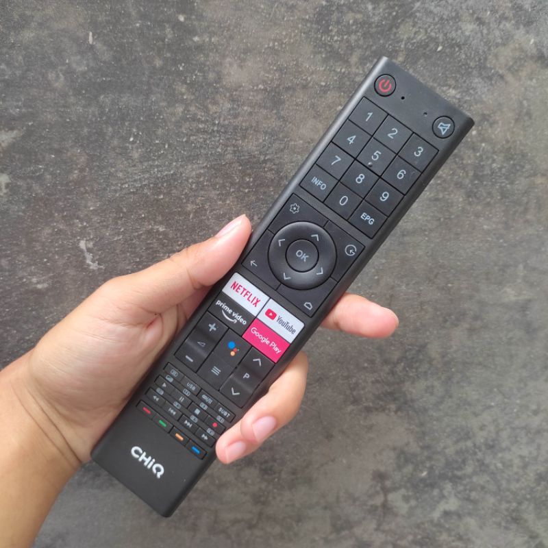 Remot CHIQ Original Android TV Google Assistant Terbaru Remot TV CHIQ Android TV Original Remote CHI