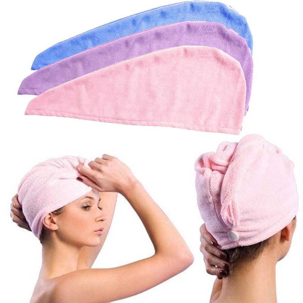 Magic Hair Quick Dry Towel Solid Shower Cap Shower Cap Solid Twist