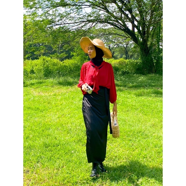 Irene Wrap Skirt in Black