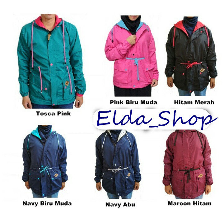 JAKET PARKA CEWEK DC BOLAK BALIK - JAKET PARKA BOLAK BALIK