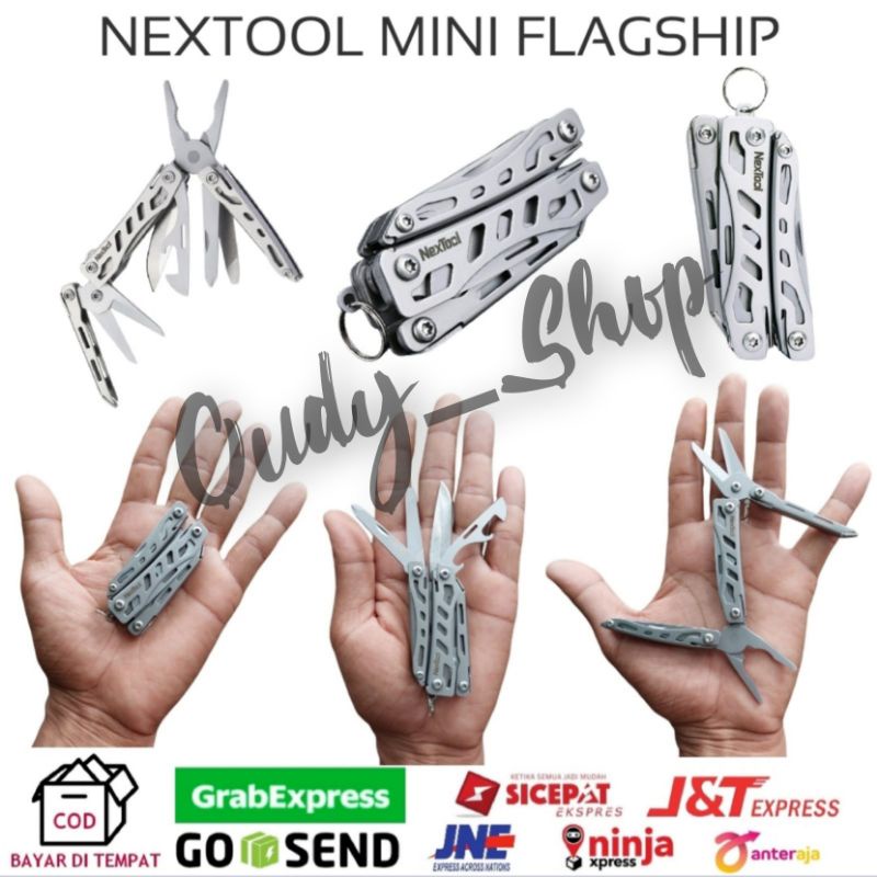 Peralatan Survival Multifungsi Pisau Tang Gunting Obeng Lipat Mini Nextool Edc