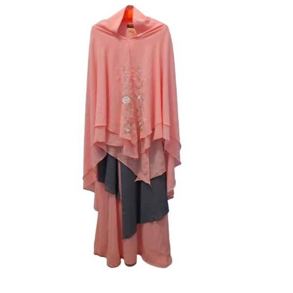 CALISTA SET SYARI BORDIR DENGAN KHIMAR