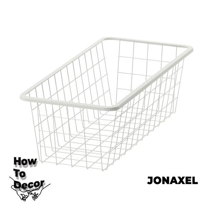 JONAXEL Keranjang IKEA Keranjang Kawat Serbaguna Wadah Keranjang Besi