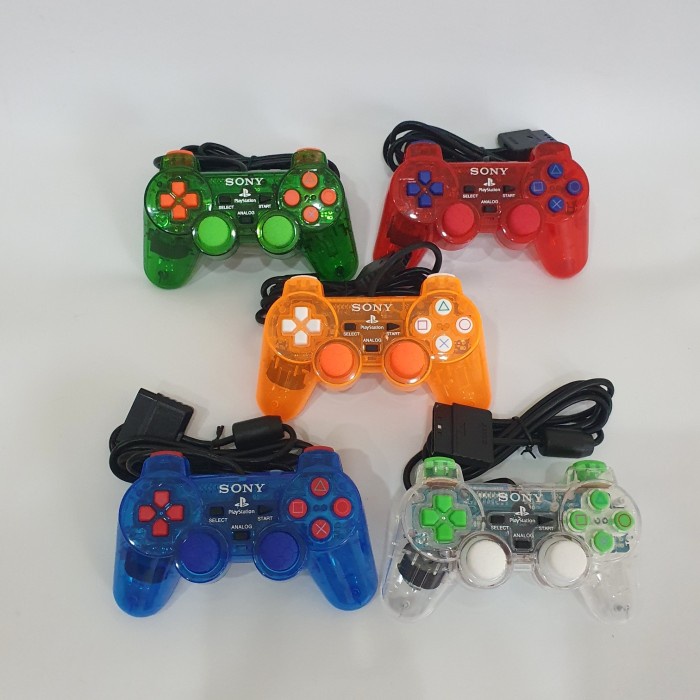 Stik TW PS2 Transparan Lampu Kabel serat ORIGINAL Original original