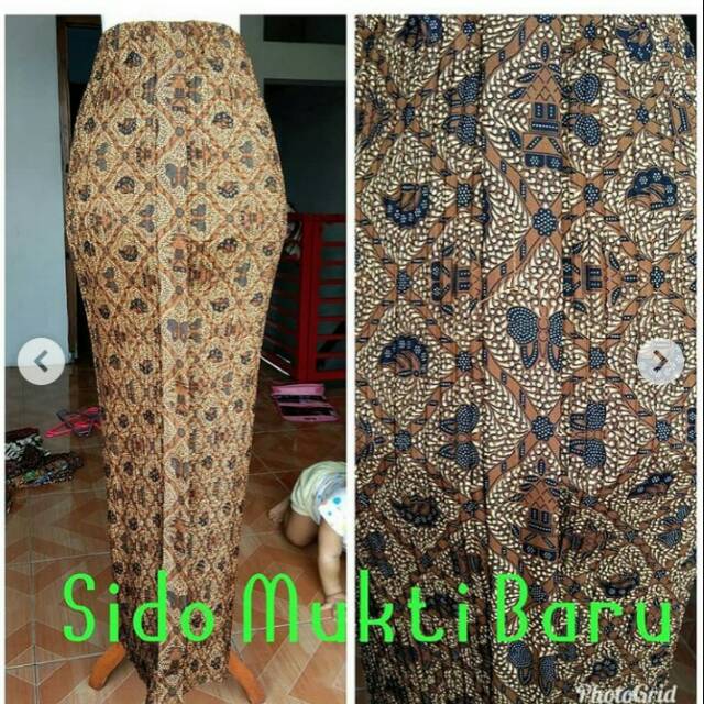 Rok plisket batik wiron