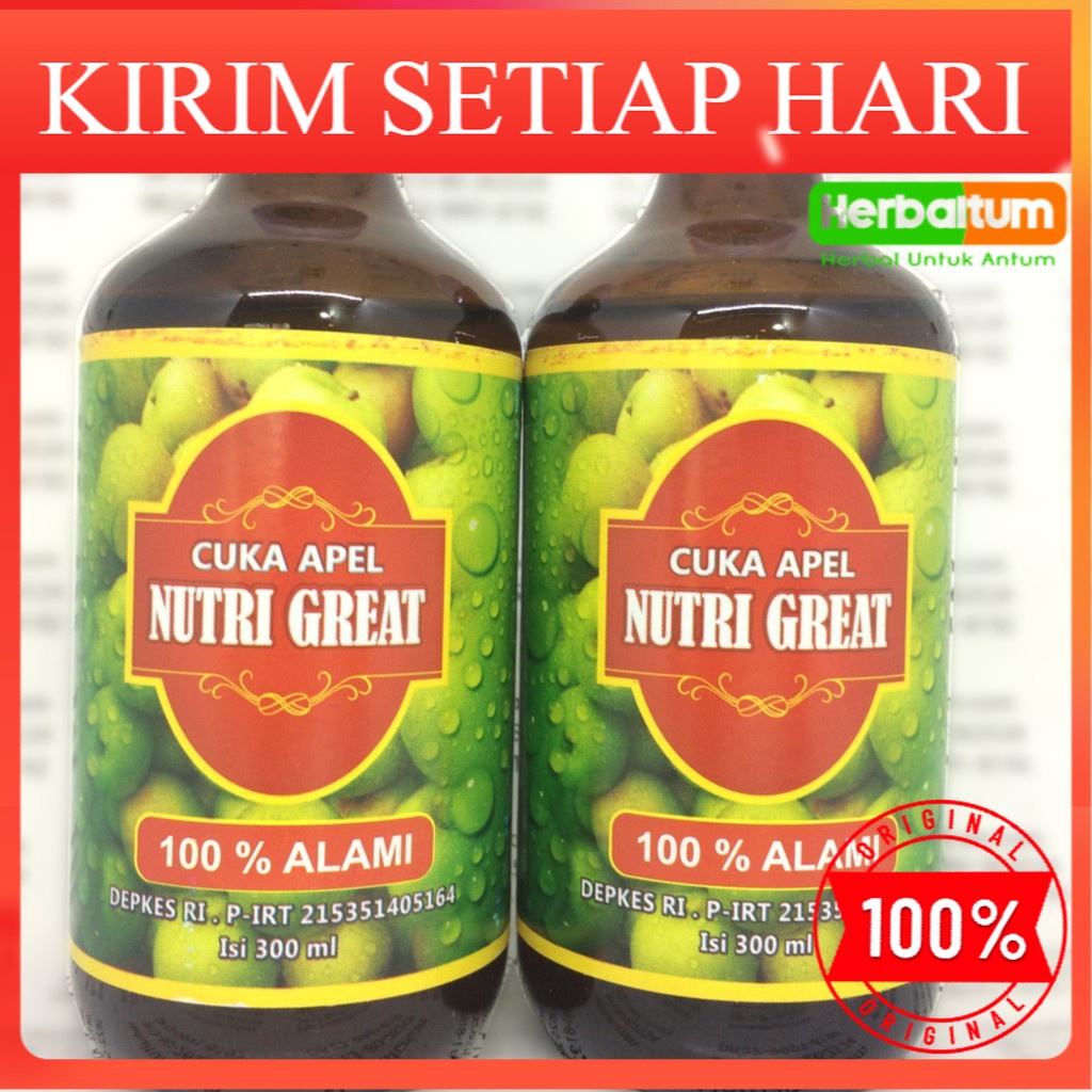 

Cuka Apel Nutrigreat 100% - Alternatif Bragg Apple Cider Vinegar