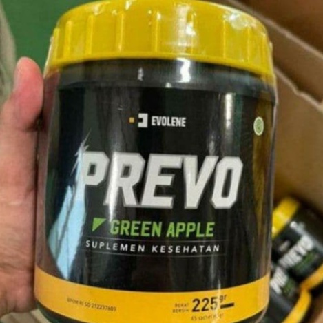 PREVO 1 SACHET BPOM HALAL ECERAN EVOLENE PREWORKOUT PRE WORKOUT PENAMBAH TENAGA LATIHAN RASA APEL