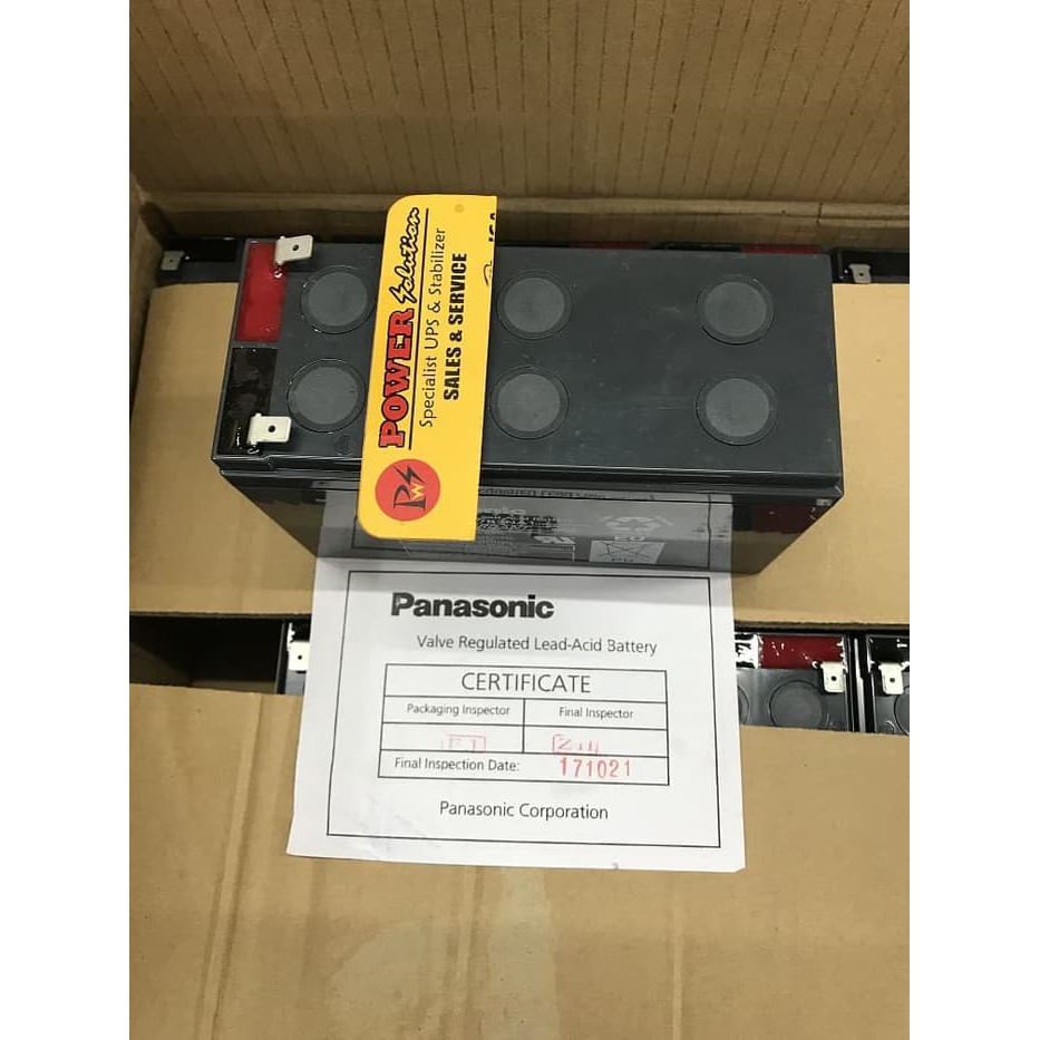 Aki baterai kering Battery Panasonic 12v 7Ah aki ups panasonic 7,2Ah