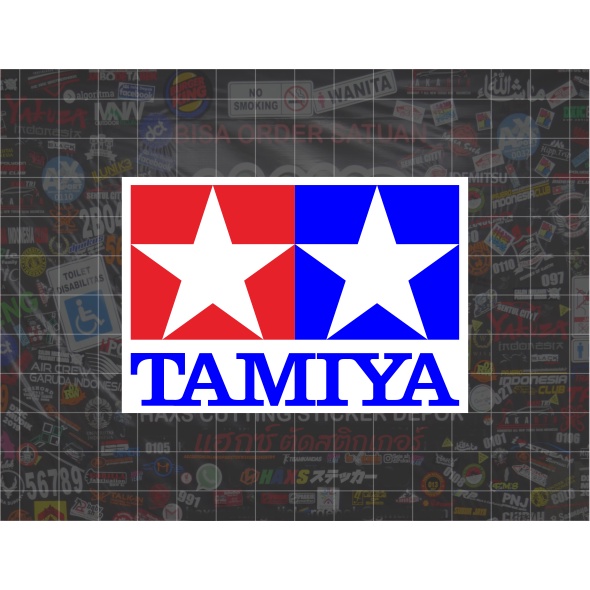 Cutting Sticker Logo Tamiya Ukuran 9 Cm Untuk Motor Mobil