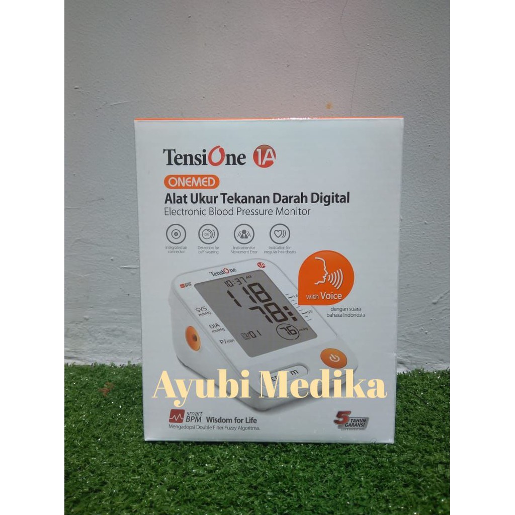 TENSIMETER DIGITAL 1A PLUS SUARA . TENSI ONE MED . ALAT PENGUKUR TEKANAN DARAH 1A MURAH