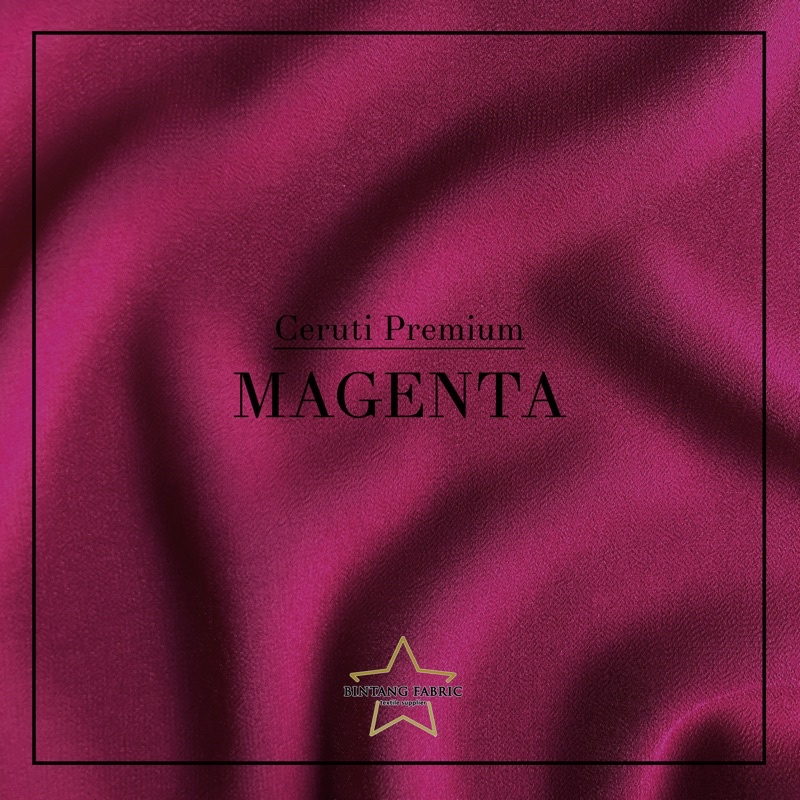 Bahan Kain Ceruti Ceruty Baby doll Premium 1/2 meter-Magenta