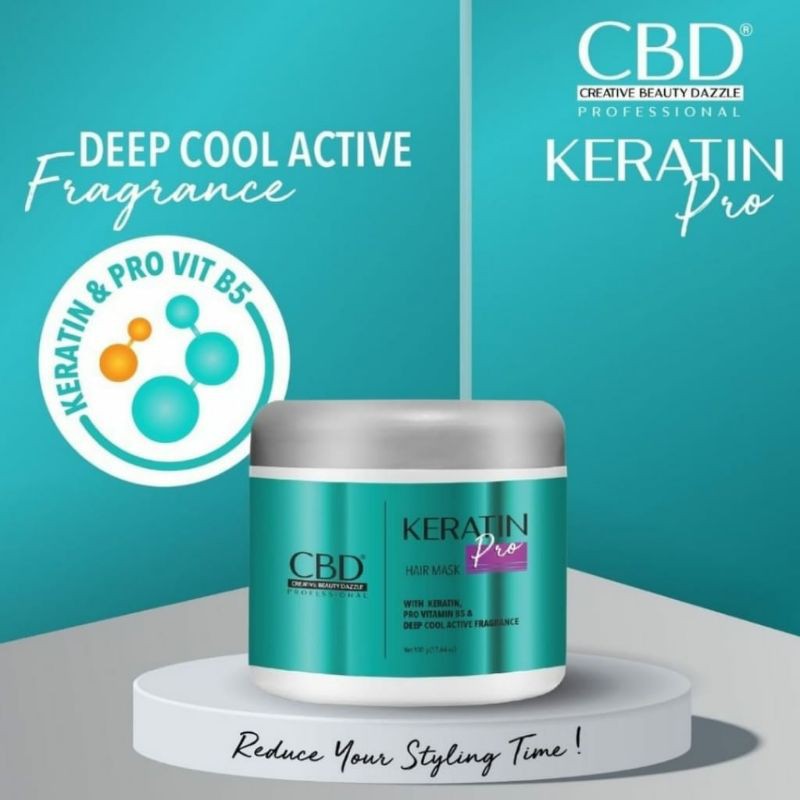 CBD Professional KERATIN PRO Daily HAIR MASK 500gr &amp; 250gr | Masker Rambut Keratin