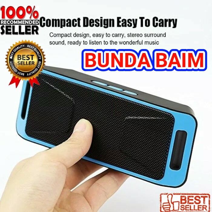 SPEAKER BLUETOOTH A2DP SC208 / SPEAKER STEREO MEGA BASS