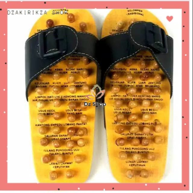 Sandal kesehatan terapi sandal reumatik kayu pilihan sandal terapi