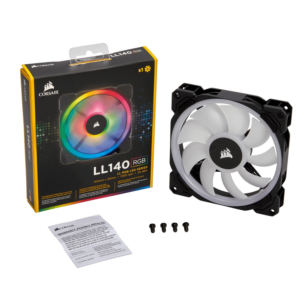 Ll140 Rgb 140mm Dual Light Loop Rgb Led Pwm Fan Single Pack Shopee Indonesia