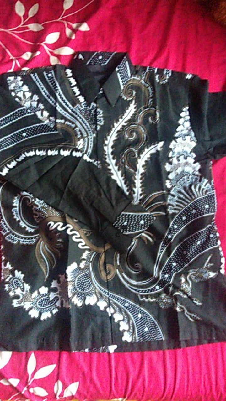 Batik Solo Dafinah Lawasan Kemeja Pria Katun Cabut Sragenan Full Furing