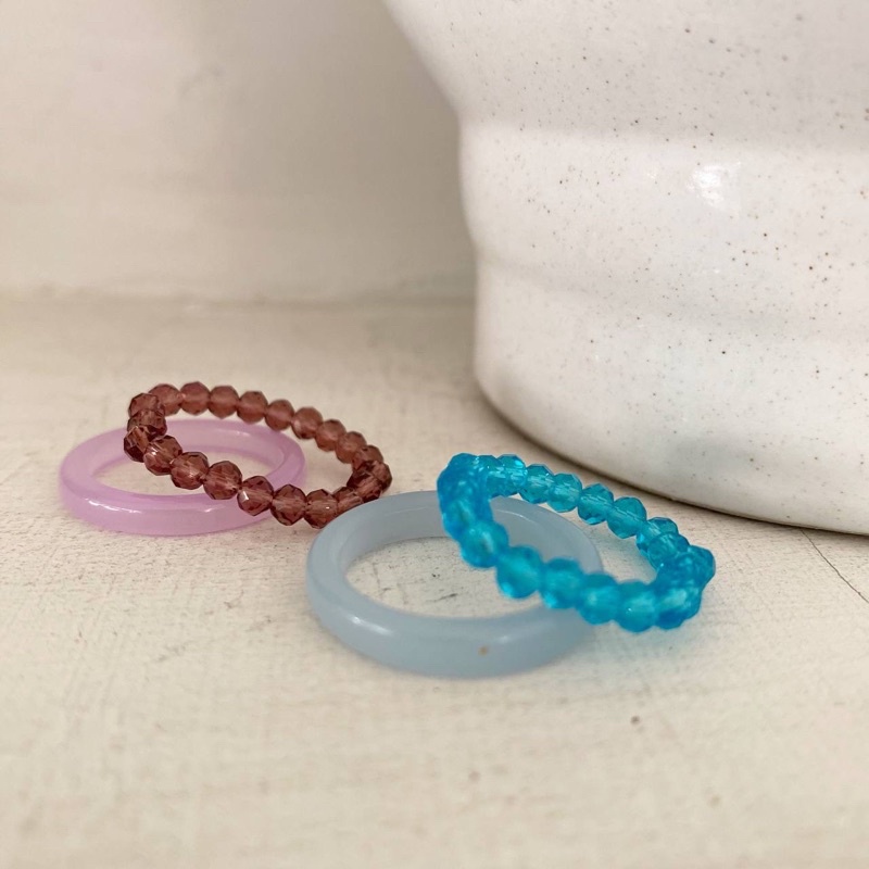 

acrylic candy ring set