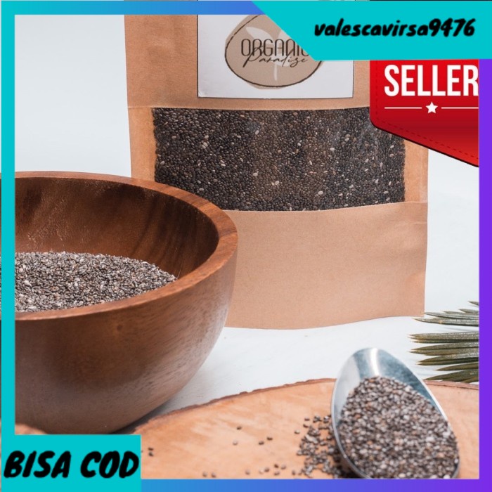 

⭐BISA COD⭐ Chia Seed Natural Premium 1 KG Organic Paradise