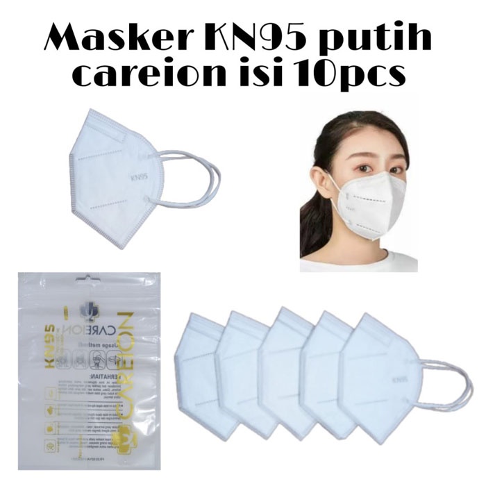 Careion Masker KN95 N95 5 Ply 10 Pcs