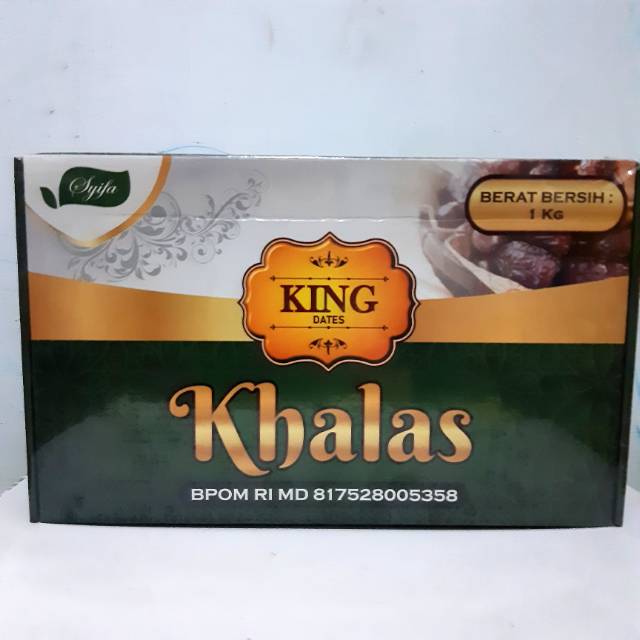 

Kurma Khalas king dates Kurma khalas box 1 kg kemasan box Syifa