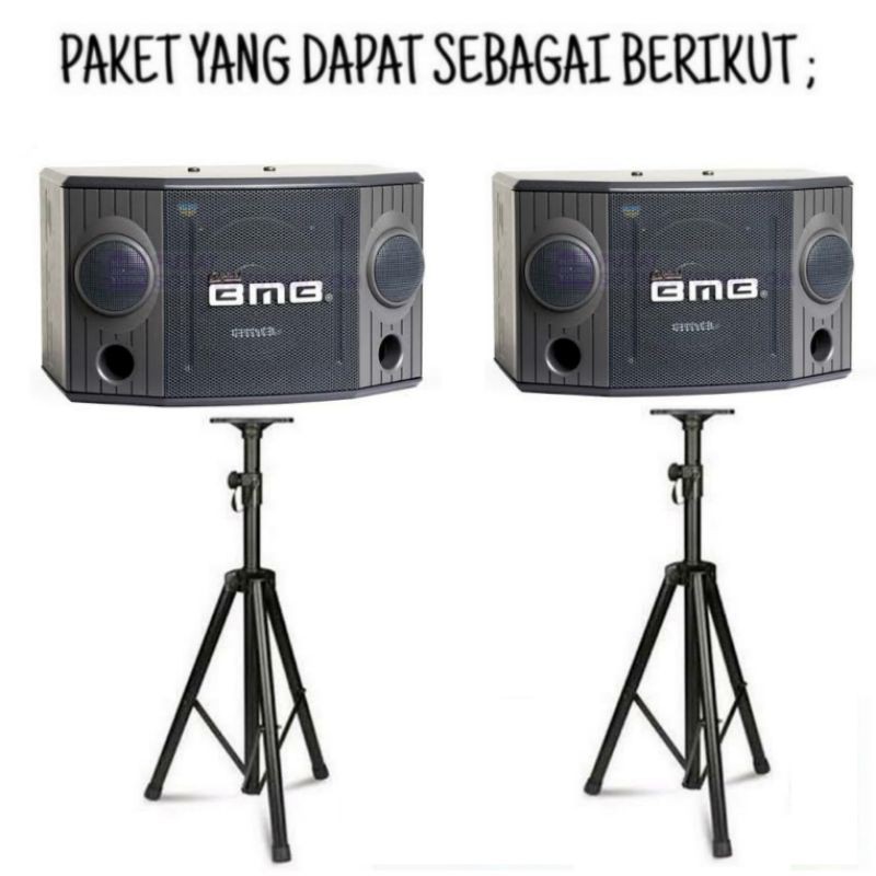 Paket Karaoke BMB CS 750 R Ampli Mixer Bluetooth Mic Wireless Karaoke Smart Tv