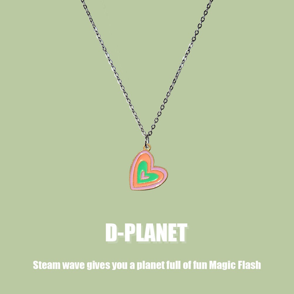 Empat Warna Cinta kalung in Internet panas gaya Korea baru lucu sederhana manis peri kecil gelang un