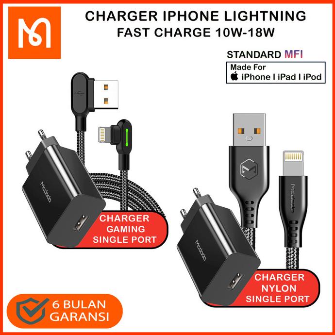 [COD] MCDODO Charger Iphone X ,XR FAST Charge AUTO DISCONNECT 10W-18W PRODUK TERBATAS Kode 1310