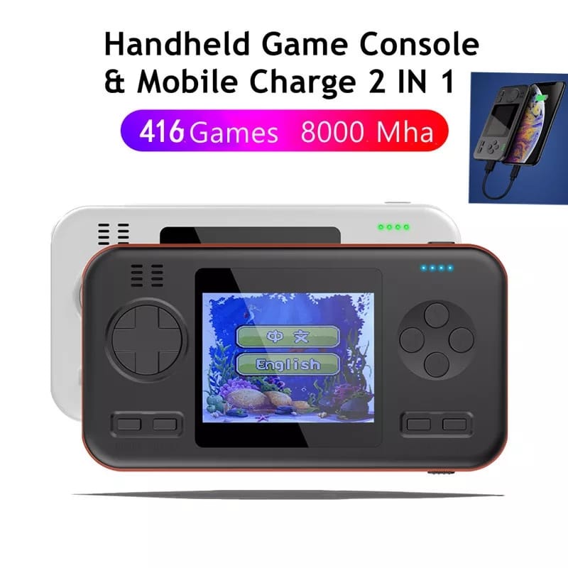 GAMEWANLE MOBILE POWER GAMEBOX 416 GAME 2IN1 POWERBANK 8000MAH