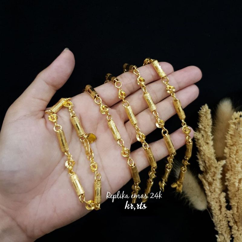 Gelang lapis mas 24k,awet,bisa disepuh ulang