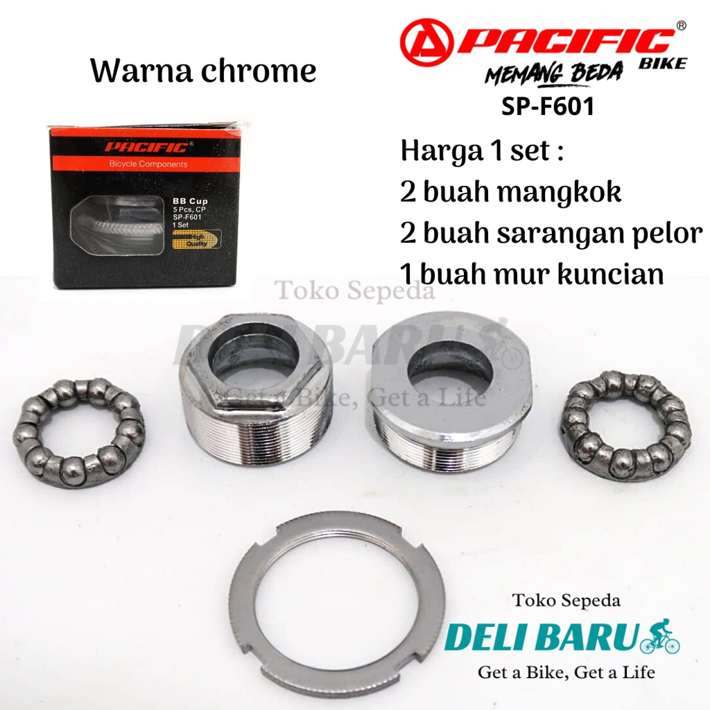 Pacific Kom gir tengah BB cups sepeda MTB mini lipat fixie